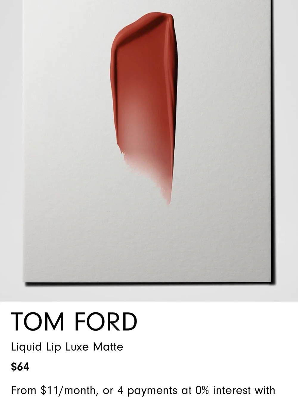 Tom Ford Liquid Lip Lacquer in Warm Brick